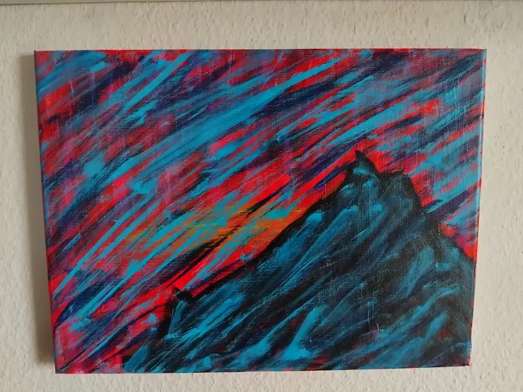 Akryl á lørift. 40x30 cm Image