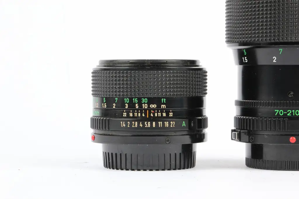 Kameralinsur Canon FD 50mm F1.4 & 70-210mm F4 Manual Focus Camera Linsur - Image 3