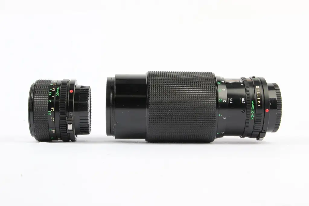 Kameralinsur Canon FD 50mm F1.4 & 70-210mm F4 Manual Focus Camera Linsur - Image 2